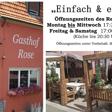 Gasthof Hotel Rose Obereisenheim Eksteriør bilde